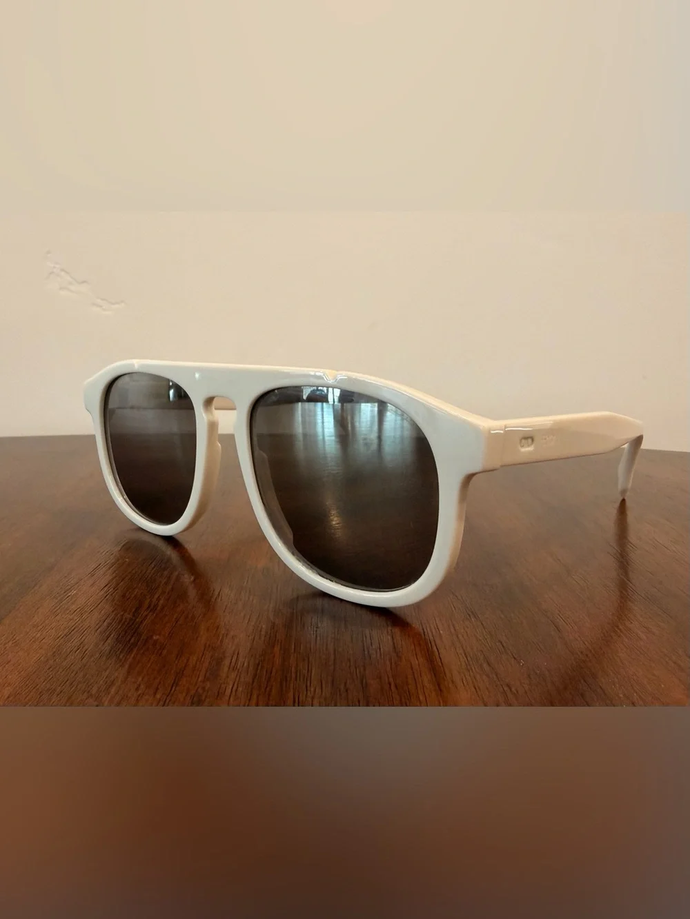 Fendi FF M0014/S White Square Aviator Sunglasses 54mm